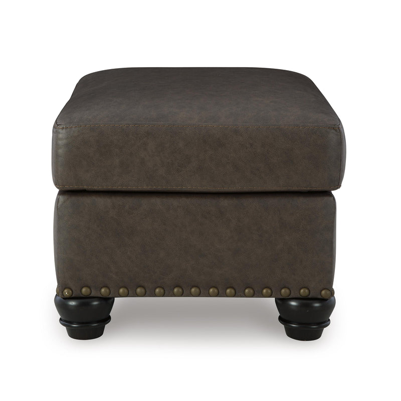 Benchcraft Roxmere Leather Look Ottoman 5550314 IMAGE 3