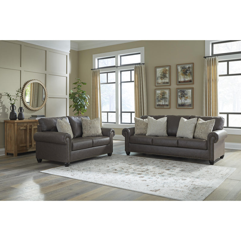 Benchcraft Roxmere Stationary Leather Look Loveseat 5550335 IMAGE 6