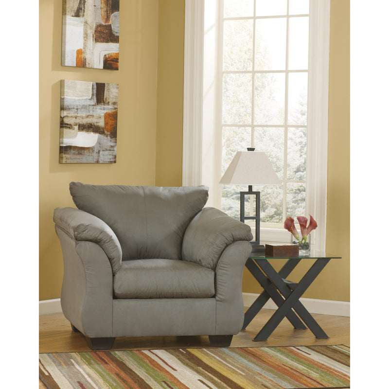 Signature Design by Ashley Darcy Stationary Fabric Chair with Ottoman 7500514/7500520 IMAGE 2