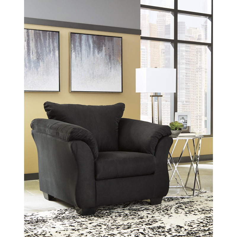 Signature Design by Ashley Darcy Stationary Fabric Chair with Ottoman 7500814/7500820 IMAGE 2