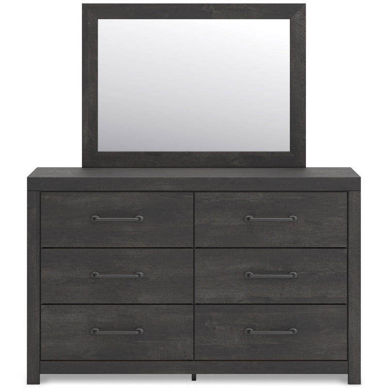 Signature Design by Ashley Hollivern 6-Drawer Dresser with Mirror PCB2108-31/PCB2108-36 IMAGE 3