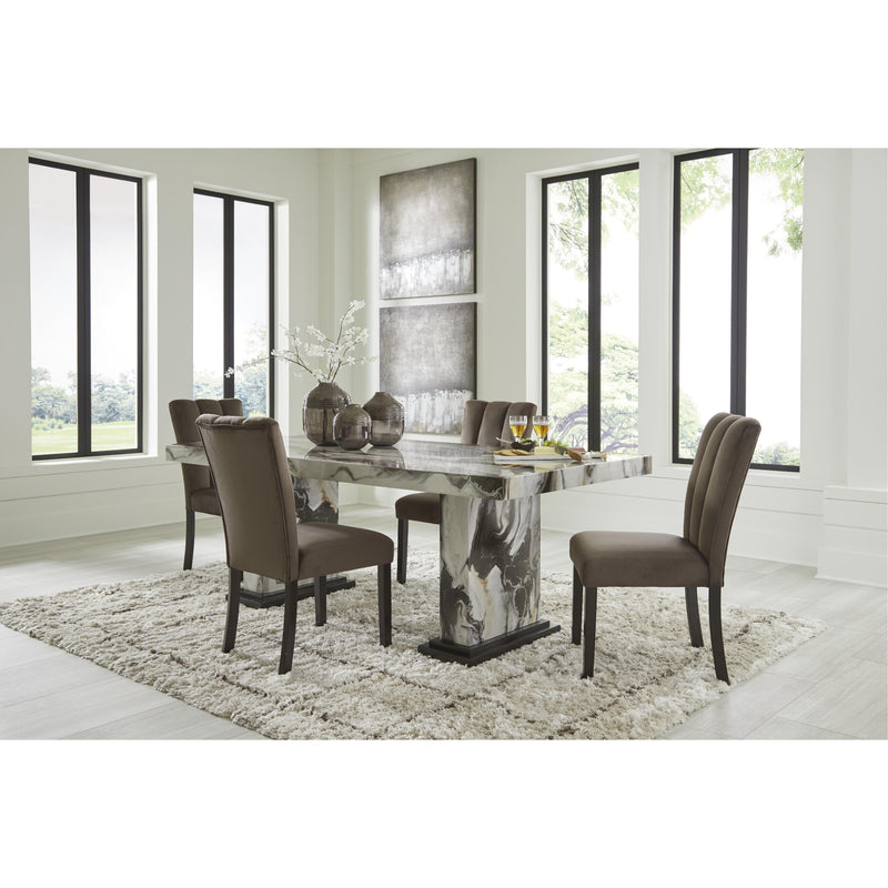 Signature Design by Ashley Jeshina Dining Table with Faux Marble Top and Pedestal Base PCD581-26T/PCD581-26B IMAGE 8