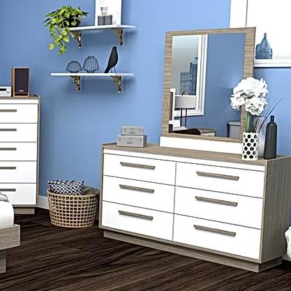 Dynamic Furniture Beachside 6-Drawer Dresser 739-862 IMAGE 1