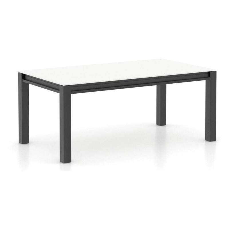 Canadel Gourmet Dining Table with Glass Top GRE04072WH63MVDNF IMAGE 1