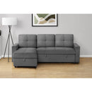  Monarch 8A14-956 Sleeper Sectional - Grey IMAGE 1