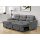  Monarch 8A14-956 Sleeper Sectional - Grey IMAGE 3