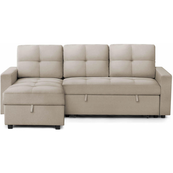 Monarch Fabric Sleeper Sectional 8A2414-BGE IMAGE 1