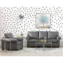 Aman Furniture Stationary Leather Sofa 3002 Sofa IMAGE 2