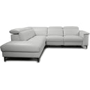 Primo International Salida Power Reclining Leather Match 2 pc Sectional Salida 2 pc Power Reclining Sectional - Grey IMAGE 3