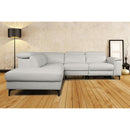 Primo International Salida Power Reclining Leather Match 2 pc Sectional Salida 2 pc Power Reclining Sectional - Grey IMAGE 6