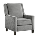 Mazin Furniture 98505GY-1 Push-Back Reclining Chair IMAGE 2