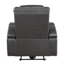  Mazin Furniture Turbo II 98522GRY-1PW Power Reclining Chair with Wireless Charger, Speakers, LED Light & USB Port IMAGE 10
