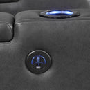  Mazin Furniture Turbo II 98522GRY-1PW Power Reclining Chair with Wireless Charger, Speakers, LED Light & USB Port IMAGE 13