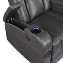  Mazin Furniture Turbo II 98522GRY-1PW Power Reclining Chair with Wireless Charger, Speakers, LED Light & USB Port IMAGE 14