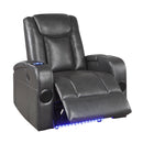 Mazin Furniture Turbo II 98522GRY-1PW Power Reclining Chair with Wireless Charger, Speakers, LED Light & USB Port IMAGE 5
