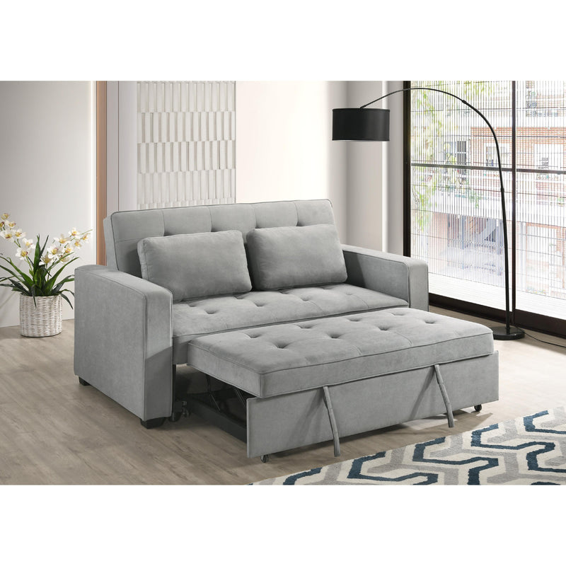 Mazin Furniture Wodehouse 99025LGY-3CL Sofa Bed with 2 Pillows IMAGE 7