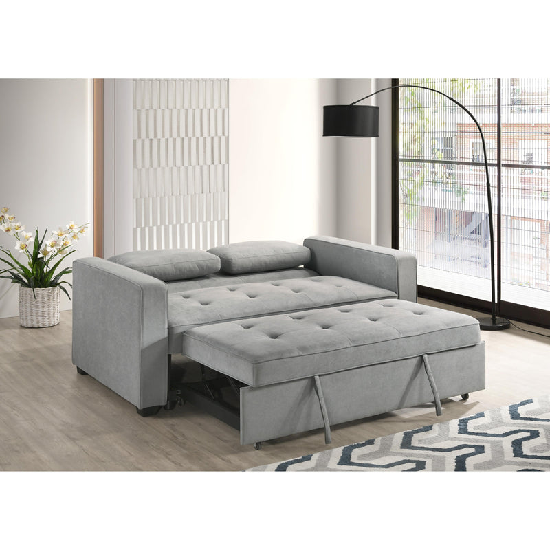Mazin Furniture Wodehouse 99025LGY-3CL Sofa Bed with 2 Pillows IMAGE 8