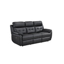 Mazin Furniture Oliver 99032PBLK-3 Power Reclining Sofa, Black IMAGE 2