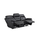 Mazin Furniture Oliver 99032PBLK-3 Power Reclining Sofa, Black IMAGE 3