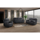 Mazin Furniture Oliver 99032PBLK-3 Power Reclining Sofa, Black IMAGE 6