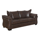  Mazin Furniture Corso 99075BRW-3 Sofa, Brown Polished Microfiber IMAGE 2