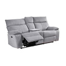  Mazin Furniture Casper 99077GRY-2C Double Reclining Loveseat with Console IMAGE 2