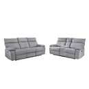  Mazin Furniture Casper 99077GRY-2C Double Reclining Loveseat with Console IMAGE 3