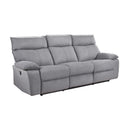  Mazin Furniture Casper 99077GRY-3 Double Reclining Sofa IMAGE 1