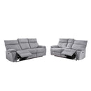  Mazin Furniture Casper 99077GRY-3 Double Reclining Sofa IMAGE 4