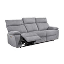  Mazin Furniture Casper 99077P-GRY-3 Power Double Reclining Sofa IMAGE 2