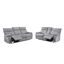 Mazin Furniture Casper 99077P-GRY-3 Power Double Reclining Sofa IMAGE 4