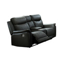  Mazin Furniture Cyrus 99840PN-BK-2C Power Reclining Loveseat with Console IMAGE 2