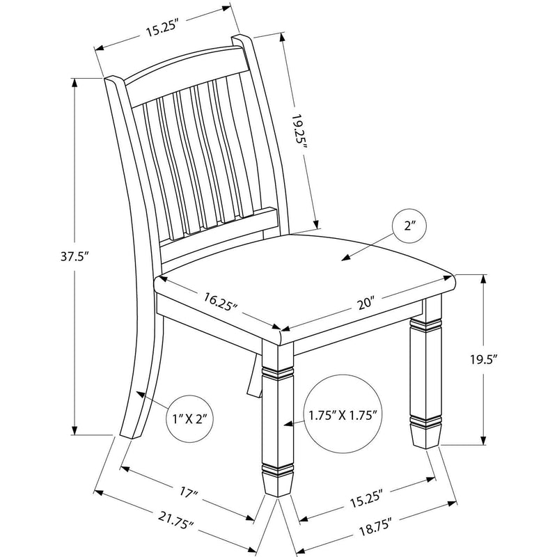 Monarch I 1265 Set of 2 Dining Chairs - Beige IMAGE 5