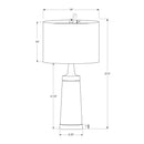 Monarch I 9623 28"H Table Lamp - Black Metal/Beige Shade IMAGE 7