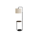 Monarch I 9753 67"H Floor Lamp - Black Metal/Ivory/Usb IMAGE 2