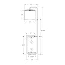 Monarch I 9753 67"H Floor Lamp - Black Metal/Ivory/Usb IMAGE 3