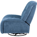 Primo International Celeste Power Swivel Glider Rocker Fabric Recliner Celeste 287702 Power Swivel Glider Rocker Recliner - Loom Blue IMAGE 4