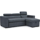 Monarch Fabric Sleeper Sectional 8194605 Sleeper Sectional - Grey IMAGE 1