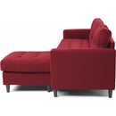 Monarch Fabric 2 pc Sectional 8684122 2 pc Sectional - Red IMAGE 3