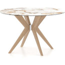 Canadel Round Downtown Dining Table with Ceramic Top PRN04848W220MDPNF/BAS01005NA20MDP IMAGE 2