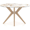 Canadel Round Downtown Dining Table with Ceramic Top PRN04848W220MDPNF/BAS01005NA20MDP IMAGE 3