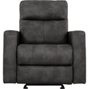Primo International Bruce Rocker Polyurethane Recliner Bruce Rocker Recliner - Smoke IMAGE 1