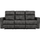 Primo International Bruce Reclining Polyurethane Sofa Bruce Reclining Sofa - Smoke IMAGE 1