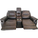  Primo International Keaton Power Reclining Loveseat with Console Keaton Power Reclining Loveseat - Crackle Brown IMAGE 3