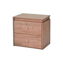  Meubles Nouveau Concept 2-Drawer Nightstand 45DT-D-RUSTIK IMAGE 1