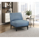  Mazin Furniture Houghton 1129BUE-1 Accent Chair - Blue IMAGE 6