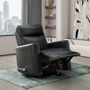  Mazin Furniture Figaro 9658BLK-1G Swivel Glider Recliner - Black IMAGE 3
