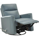  Mazin Furniture Figaro 9658BUE-1G Swivel Glider Recliner - Blue IMAGE 1