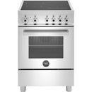 Bertazzoni 24-inch Freestanding Induction Range with Convection Technology PRO244IFEMXB IMAGE 1