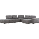 Primo International Cantaro Fabric 7 pc Sectional Cantaro 7 pc Sectional - Allure Grey IMAGE 1